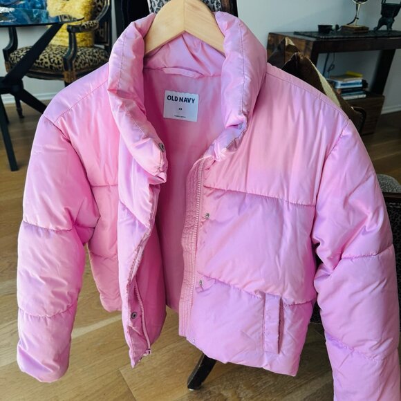 Old Navy Puffer Coat; Size: X Small; Pink - Picture 1 of 4